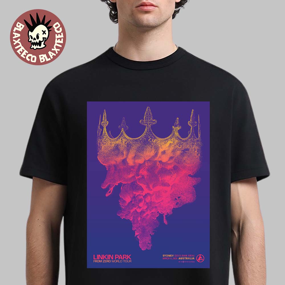 Linkin Park From Zero World Tour Sydney Australia 2026 Night 2 Gig Poster At Qudos Bank Arena On March 15 2026 T-Shirt - T-Shirt, Sweatshirt, Hoodie