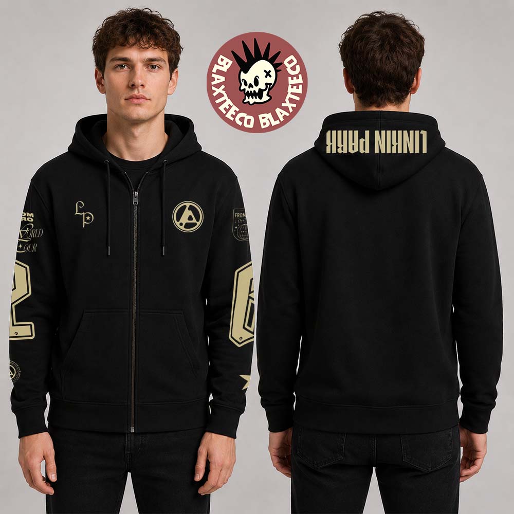 Linkin Park Munich Germany 2026 Exclusive Event Merch At Allianz Arena On 11 And 12 June 2026 From Zero Zip Up Hoodie - T-Shirt, Sweatshirt, Hoodie