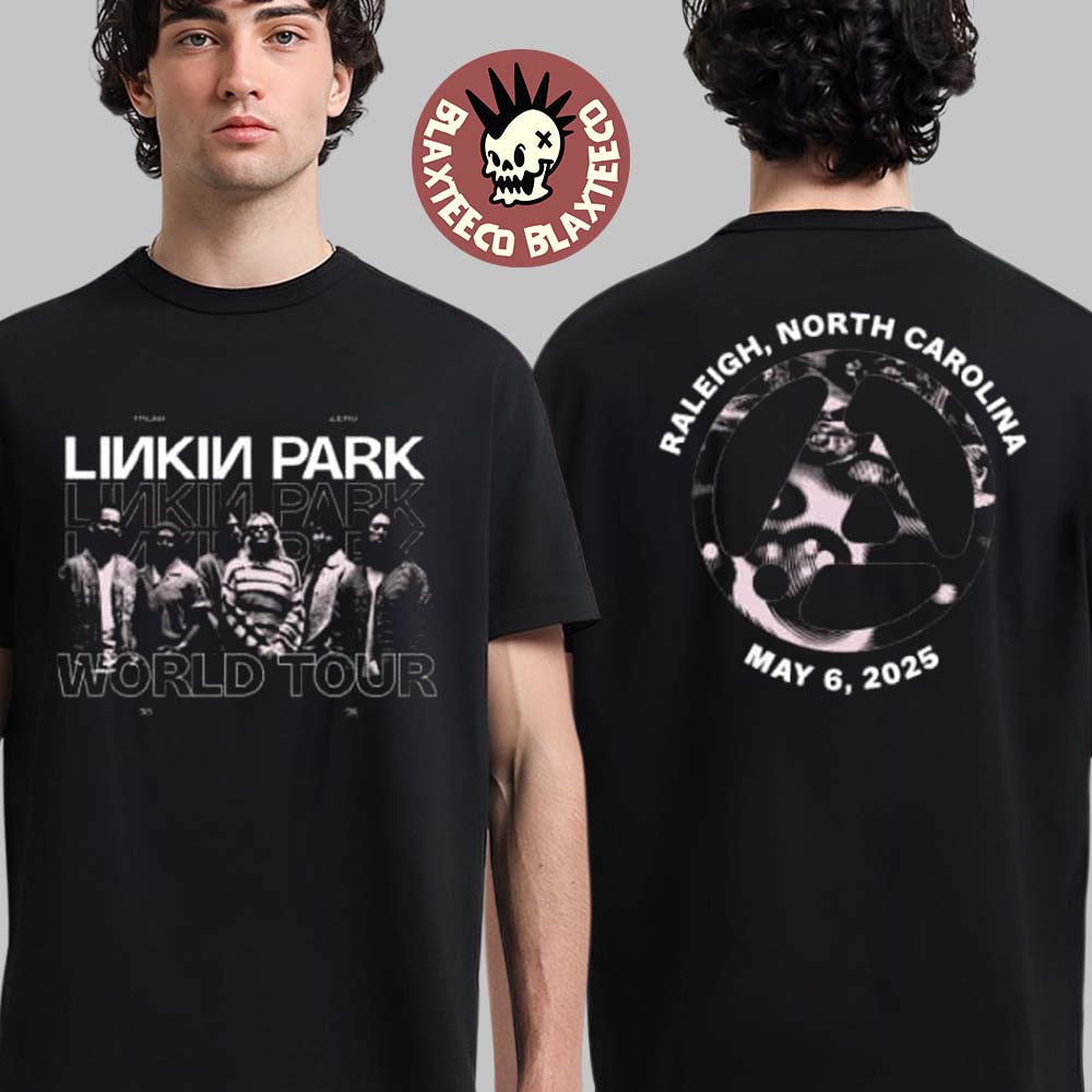 Linkin Park Raleigh North Carolina At Lenovo Center On May 6 2025 From Zero World Tour Exclusive Two Sided T-Shirt - T-Shirt, Sweatshirt, Hoodie