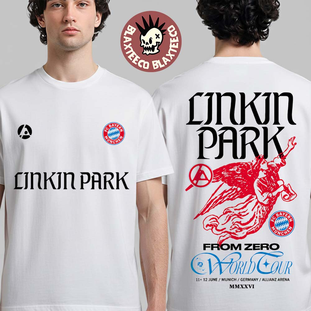 Linkin Park X Bayern Munich Munich Germany 2026 Exclusive Event Tee At Allianz Arena On 11 And 12 June 2026 T-Shirt - T-Shirt, Sweatshirt, Hoodie