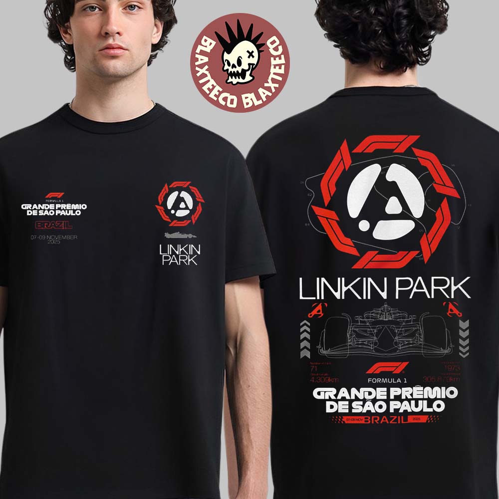 Linkin Park X F1 Grande Premio De Sao Paulo Brazil From 7-9 November 2025 Two Sided T-Shirt - T-Shirt, Sweatshirt, Hoodie