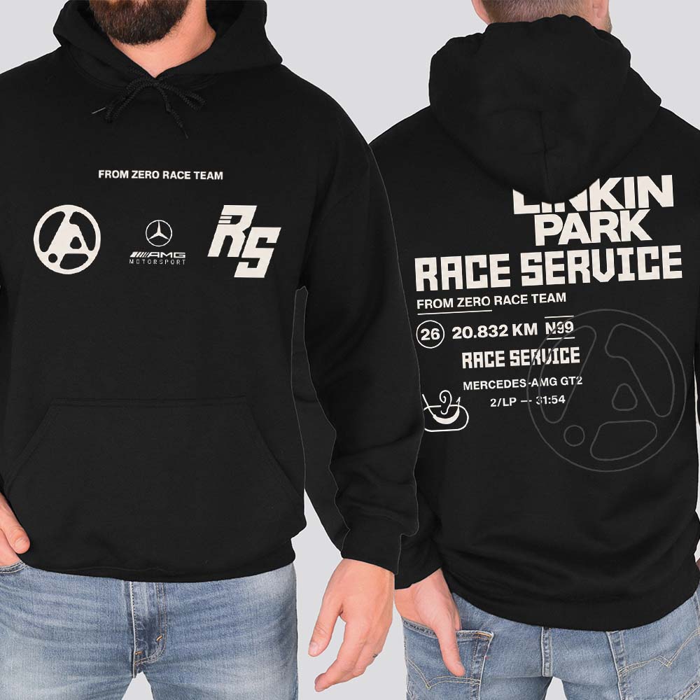 Linkin Park X Mercedes AMG Lounge x Rock Am Ring 2026 Merch From Zero Race Team Race Service Hoodie - T-Shirt, Sweatshirt, Hoodie