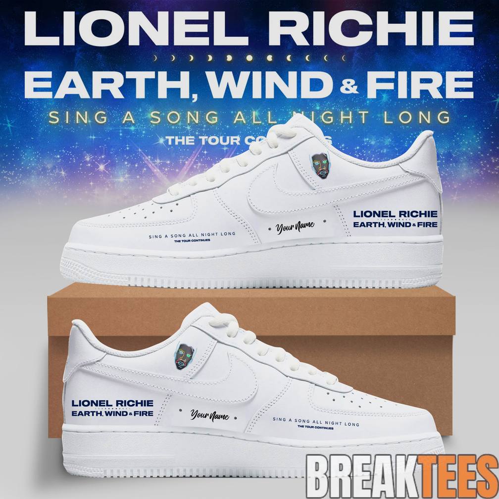 Lionel Richie Sing A Song All Night Long Tour AF1 Sneaker Unisex T-shirt, Sweatshirt, Hoodie, Long Sleeve Tee - T-Shirt, Sweatshirt, Hoodie