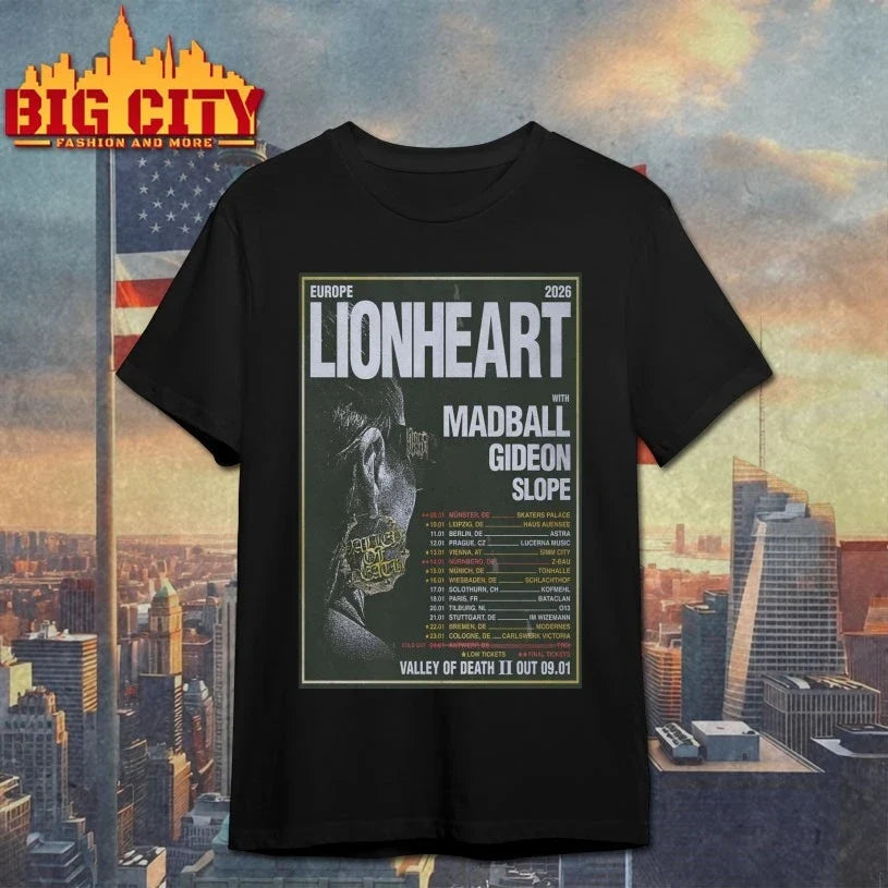 Lionheart Europe 2026 Shows Poster shirt Unisex T-shirt, Sweatshirt, Hoodie, Long Sleeve Tee - T-Shirt, Sweatshirt, Hoodie