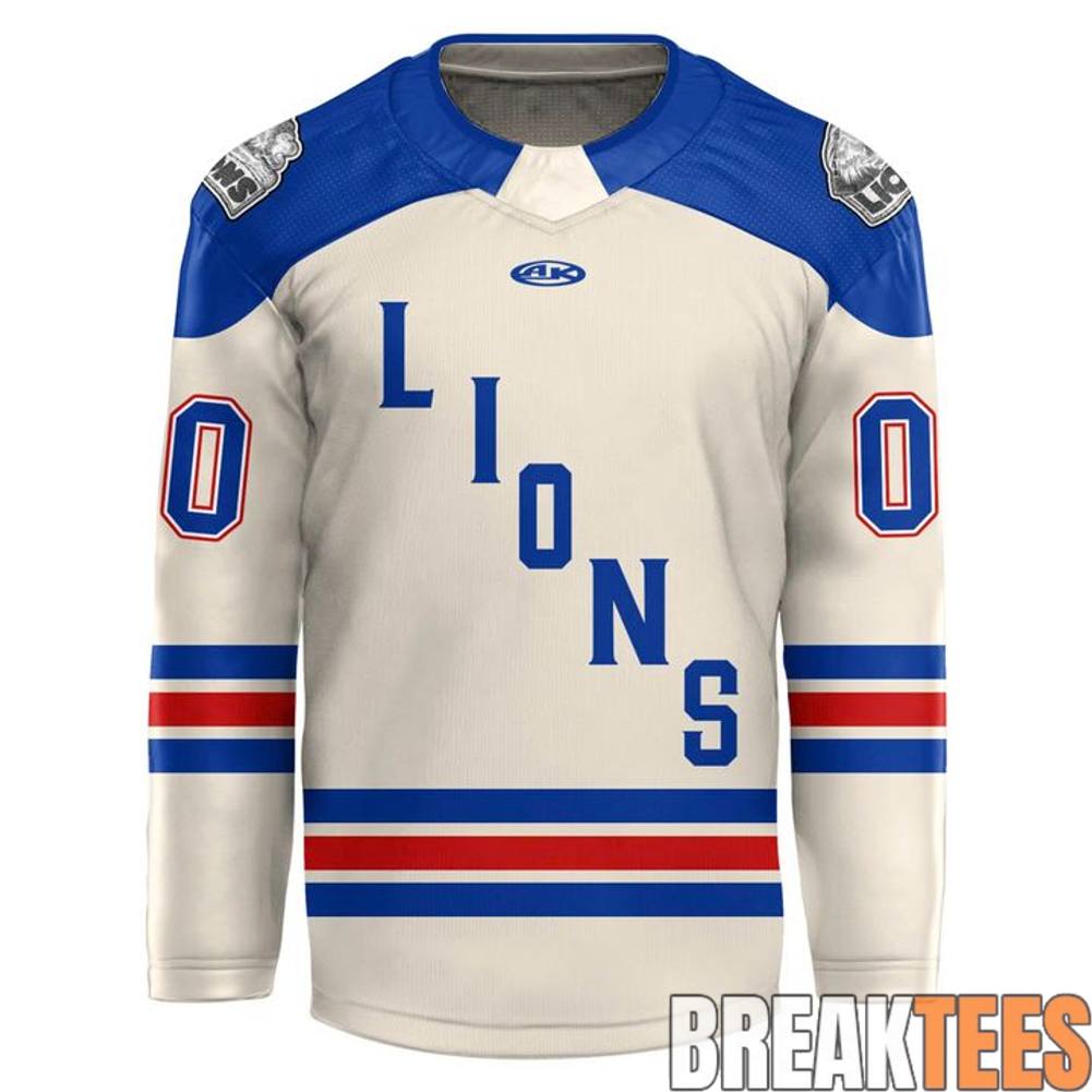Lions de TroisRivires de 1955 Throwback Hockey Jersey hockey jersey product view 2