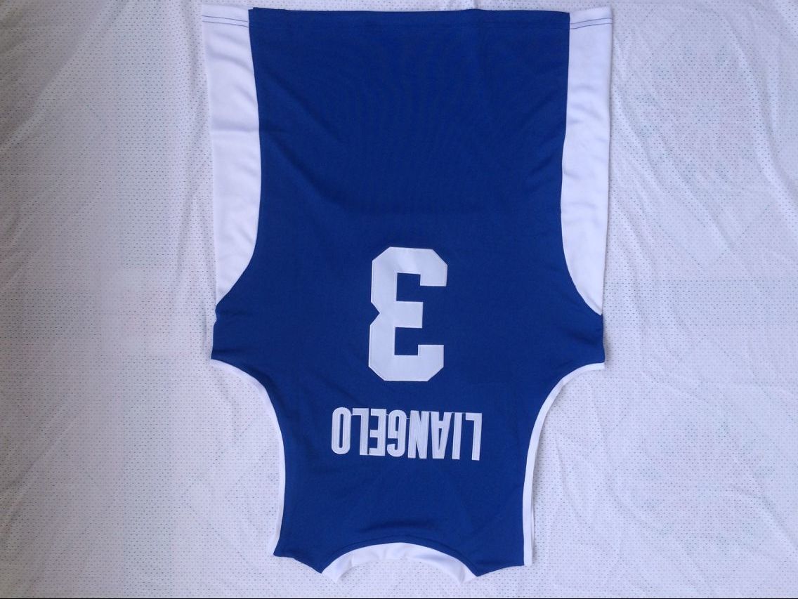 Lithuania Vytautas #3 LiAngelo Ball 3 # Jersey Blue Style 1 College Football Jersey football jersey product view 1