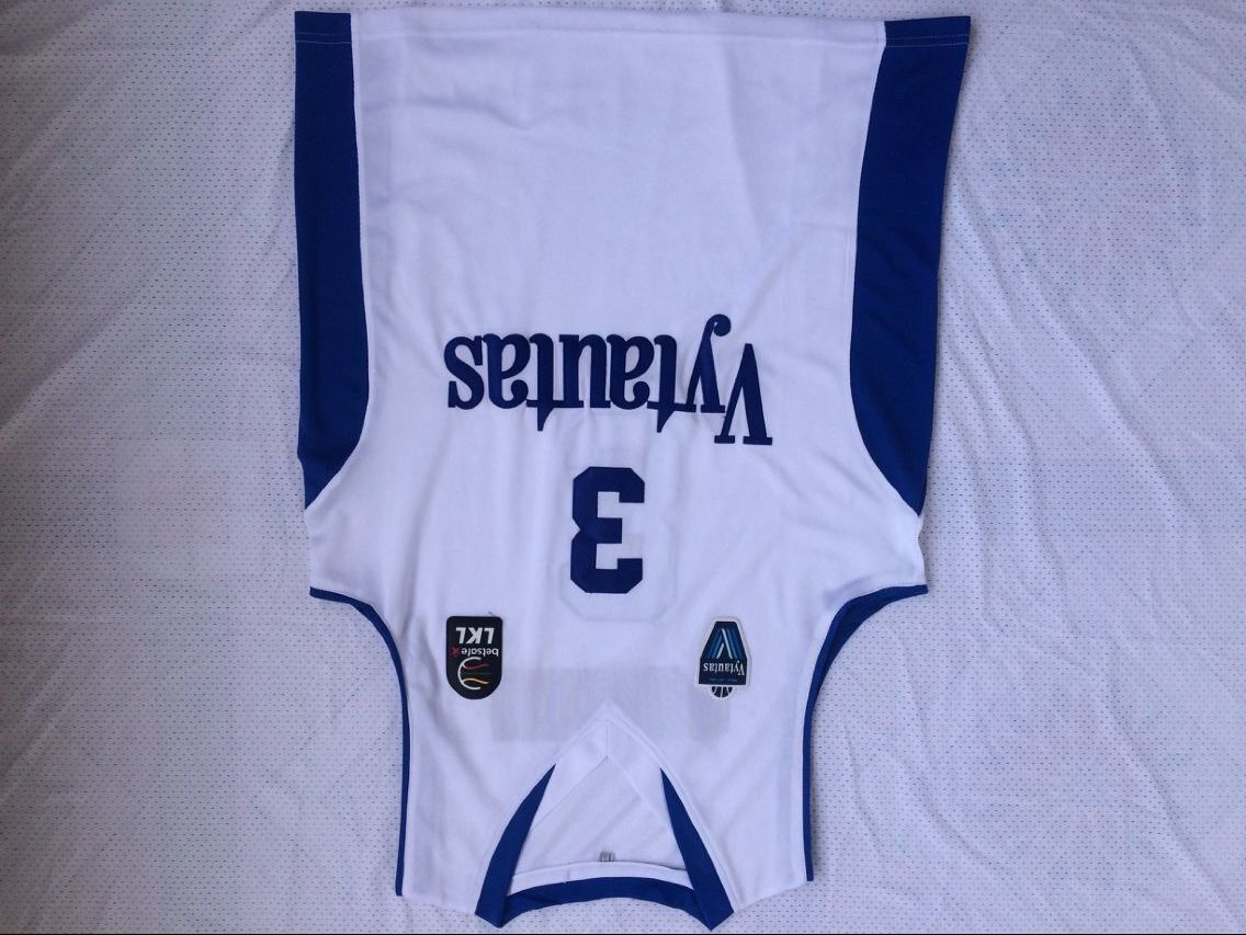 Lithuania Vytautas #3 LiAngelo Ball 3 # Jersey White Style 1 College Football Jersey football jersey product view 1