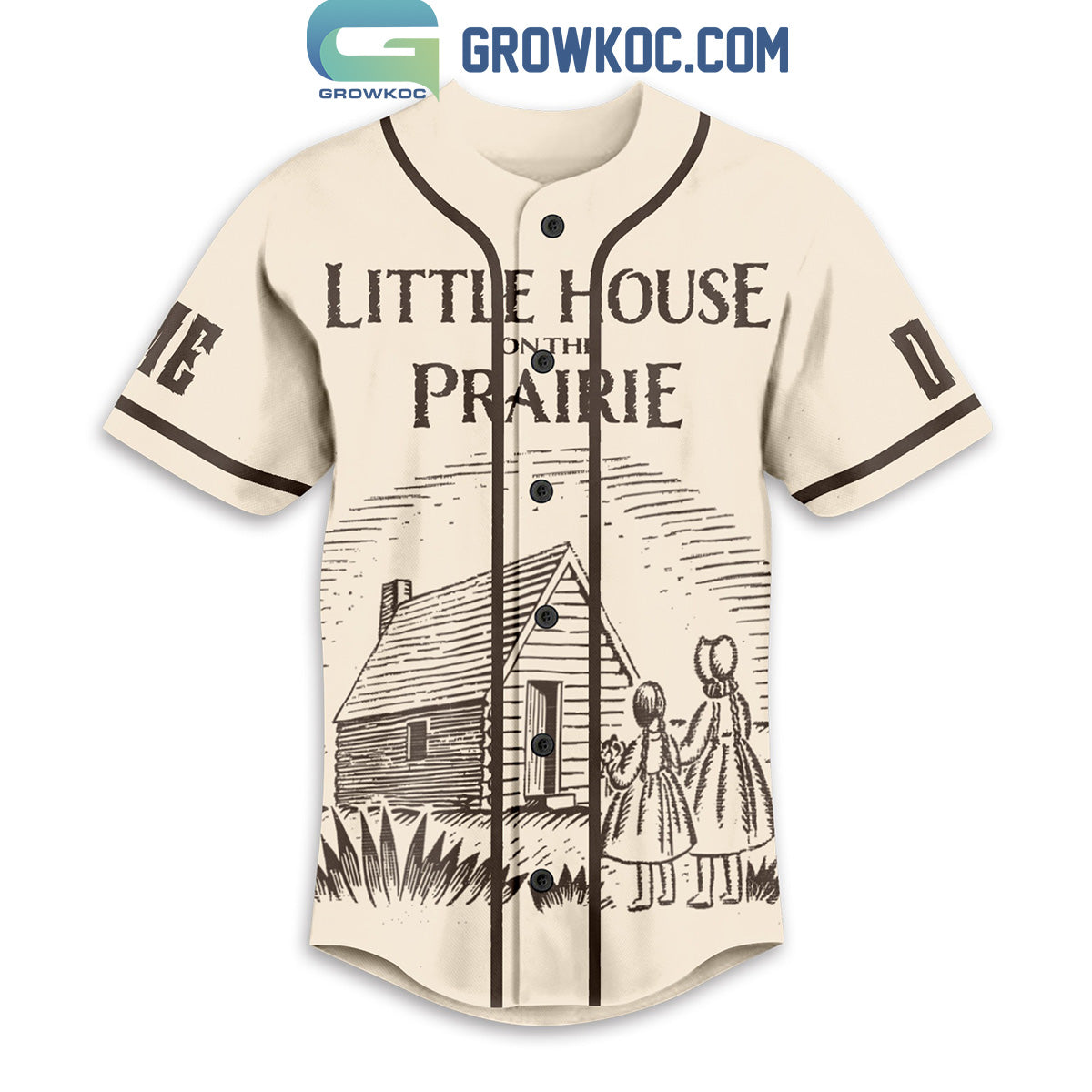 Little House On The Prairie Beauty Of Life Is In The Everyday Things Around Us Personalized Baseball Jersey baseball jersey product view 3