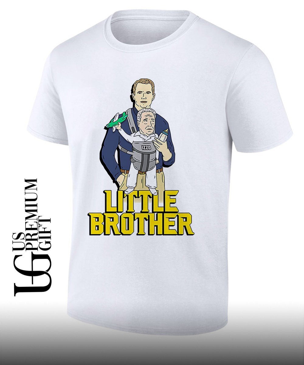 Little brother Dusty May coach Michigan Wolverines caricature shirt Unisex T-shirt, Sweatshirt, Hoodie, Long Sleeve Tee - T-Shirt, Sweatshirt, Hoodie
