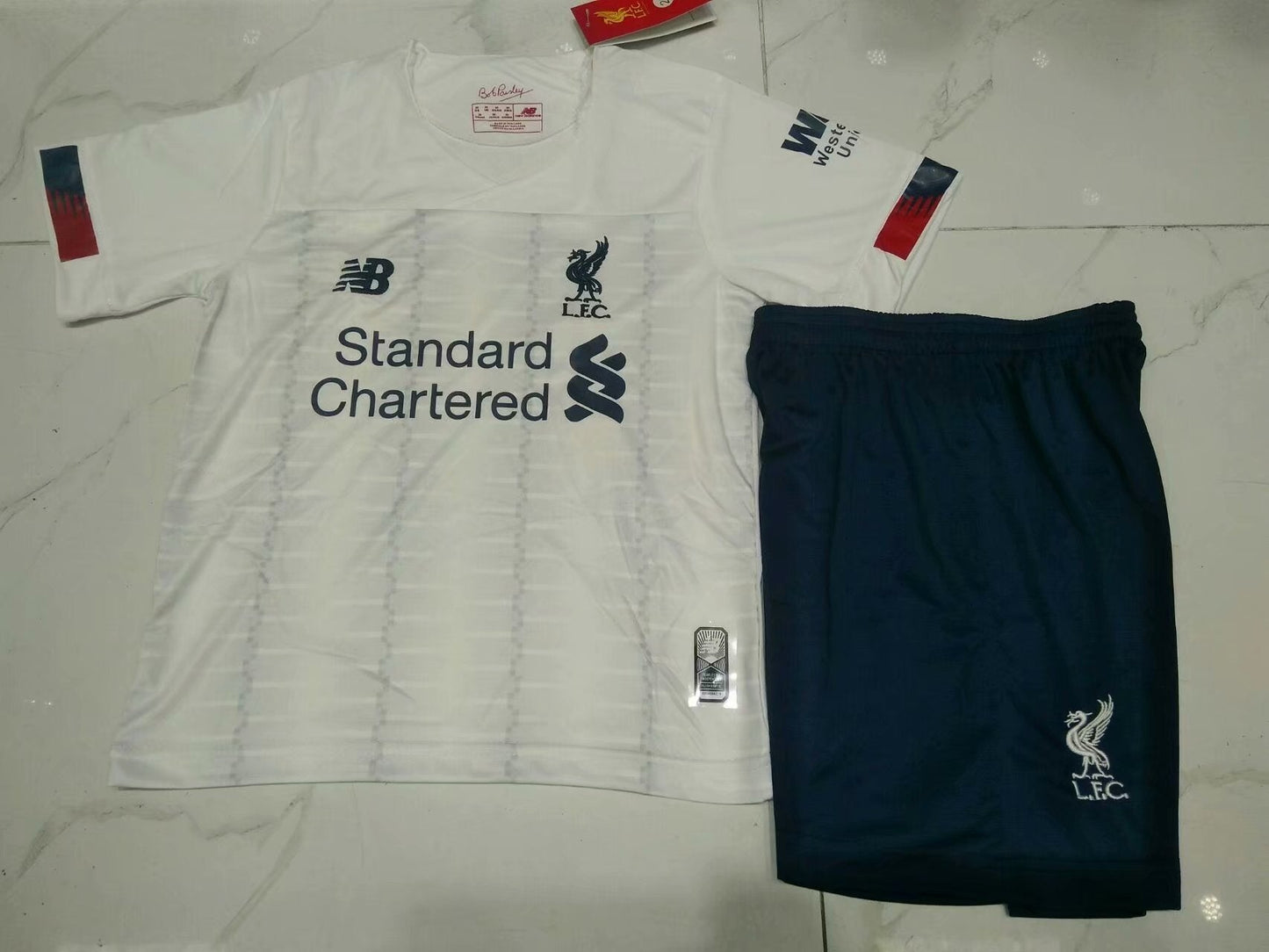 Liverpool White Soccer Jersey sports jersey product view 1