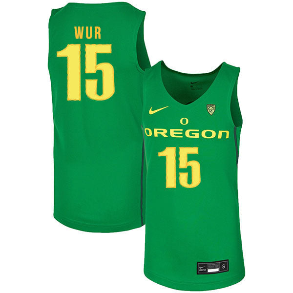Lok Wur 15 Green College Football Jersey football jersey product view 1