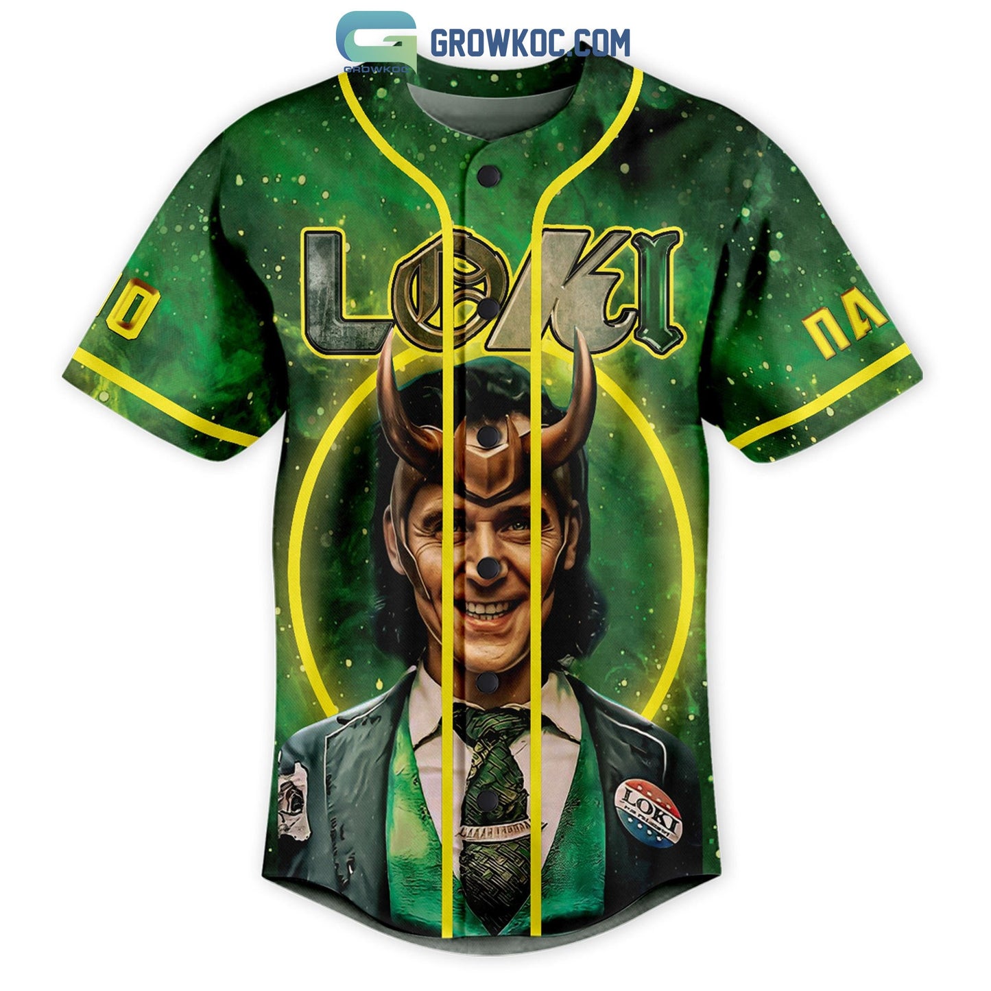 Loki I am Burdened With Glorious Purpose Personalized Baseball Jersey baseball jersey product view 2
