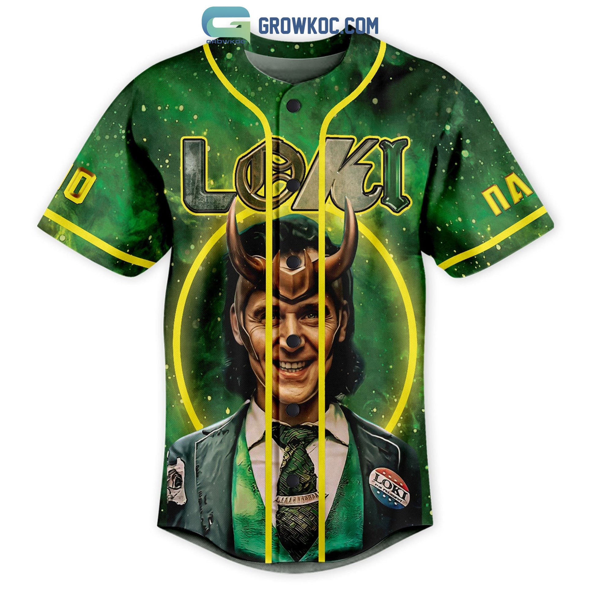 Loki I am Burdened With Glorious Purpose Personalized Baseball Jersey baseball jersey product view 2