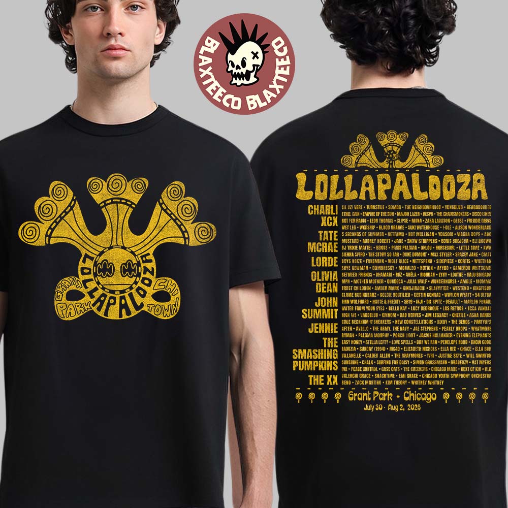 Lollapalooza Chicago 2026 Merch At Grant Park From July 30 To August 2 2026 Guide Lineup T-Shirt - T-Shirt, Sweatshirt, Hoodie