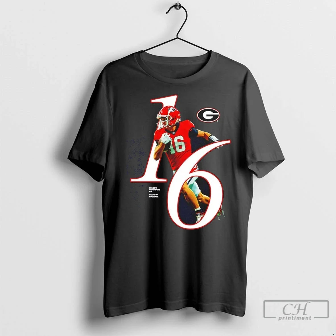 London Humphreys 16 Georgia Bulldogs 2025 Ncaa Player T Shirts Unisex T-shirt, Sweatshirt, Hoodie, Long Sleeve Tee - T-Shirt, Sweatshirt, Hoodie