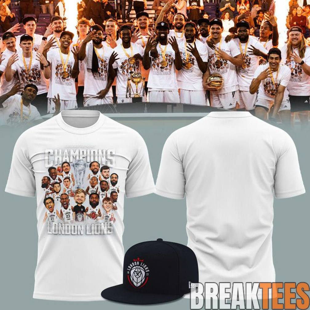 London Lions 2025-2026 SLB Playoff Champions Shirt Unisex T-shirt, Sweatshirt, Hoodie, Long Sleeve Tee - T-Shirt, Sweatshirt, Hoodie
