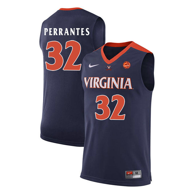 London Perrantes 32 Navy College Football Jersey football jersey product view 1