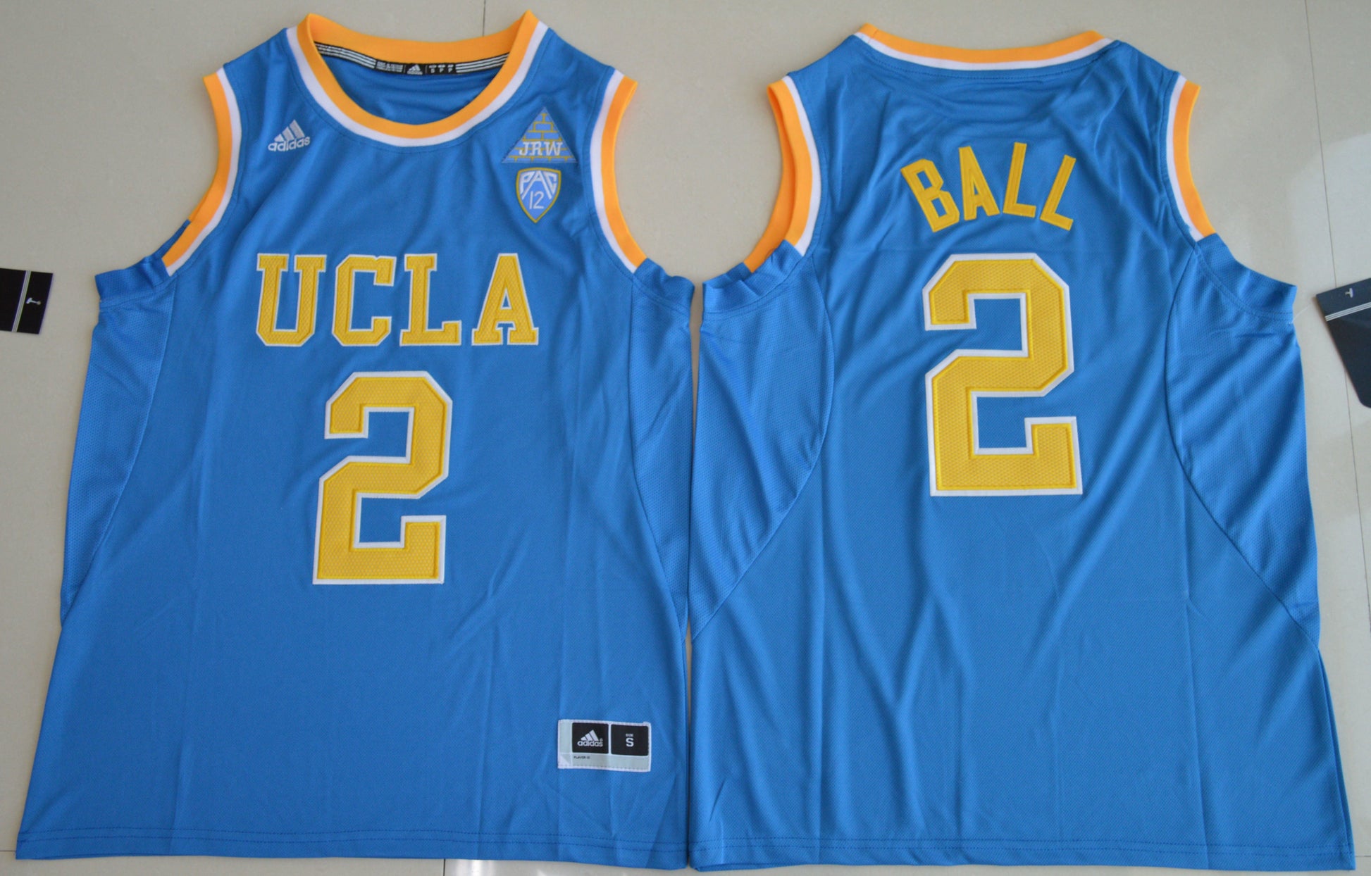 Lonzo Ball 2 Blue College Football Jersey football jersey product view 1