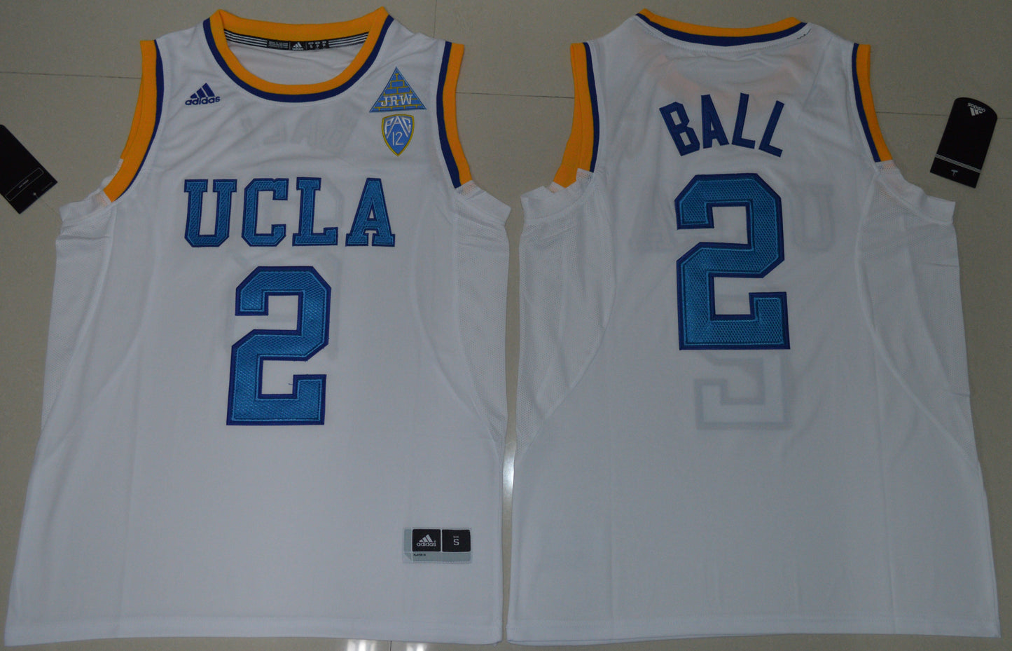 Lonzo Ball 2 White College Football Jersey football jersey product view 1