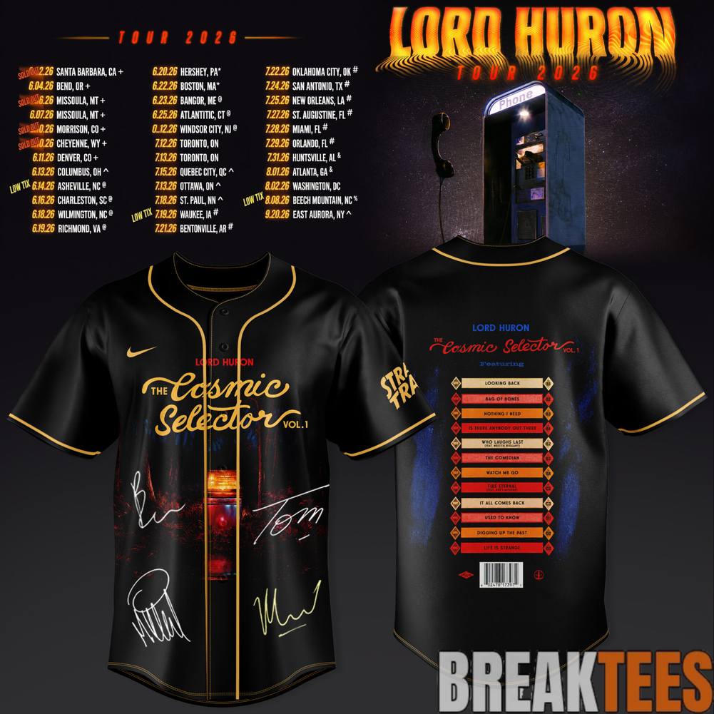 Lord Huron 2026 Cosmic Selector Summer Tour Special Jersey Unisex T-shirt, Sweatshirt, Hoodie, Long Sleeve Tee - T-Shirt, Sweatshirt, Hoodie