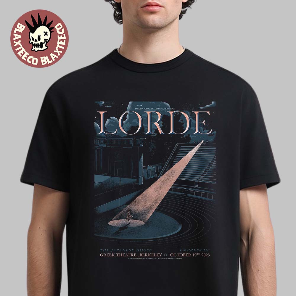 Lorde Berkeley 2025 Show Poster At Greek Theatre On October 19 2025 T-Shirt Unisex T-shirt, Sweatshirt, Hoodie, Long Sleeve Tee - T-Shirt, Sweatshirt, Hoodie