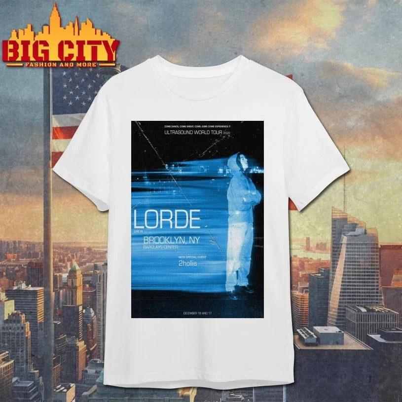 Lorde Ultrasound Dec 16-17, 2025 Brooklyn, NY Poster shirt Unisex T-shirt, Sweatshirt, Hoodie, Long Sleeve Tee - T-Shirt, Sweatshirt, Hoodie