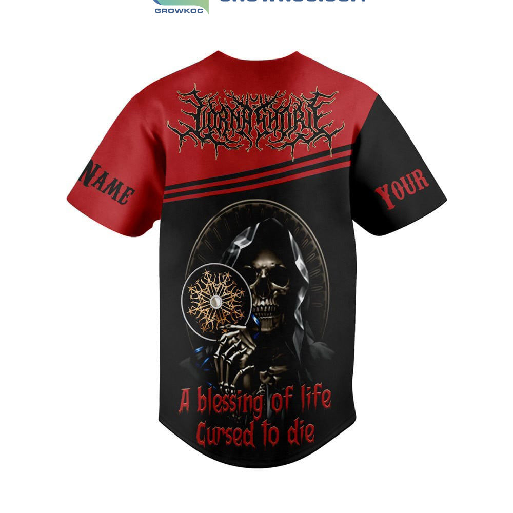 Lorna Shore A Blessing Of Life Cursed To Die Personalized Baseball Jersey baseball jersey product view 3