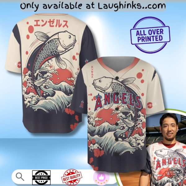 Los Angeles Angels Japanese Heritage Night Sga 2025 Baseball Jersey Shirt baseball jersey product view 1