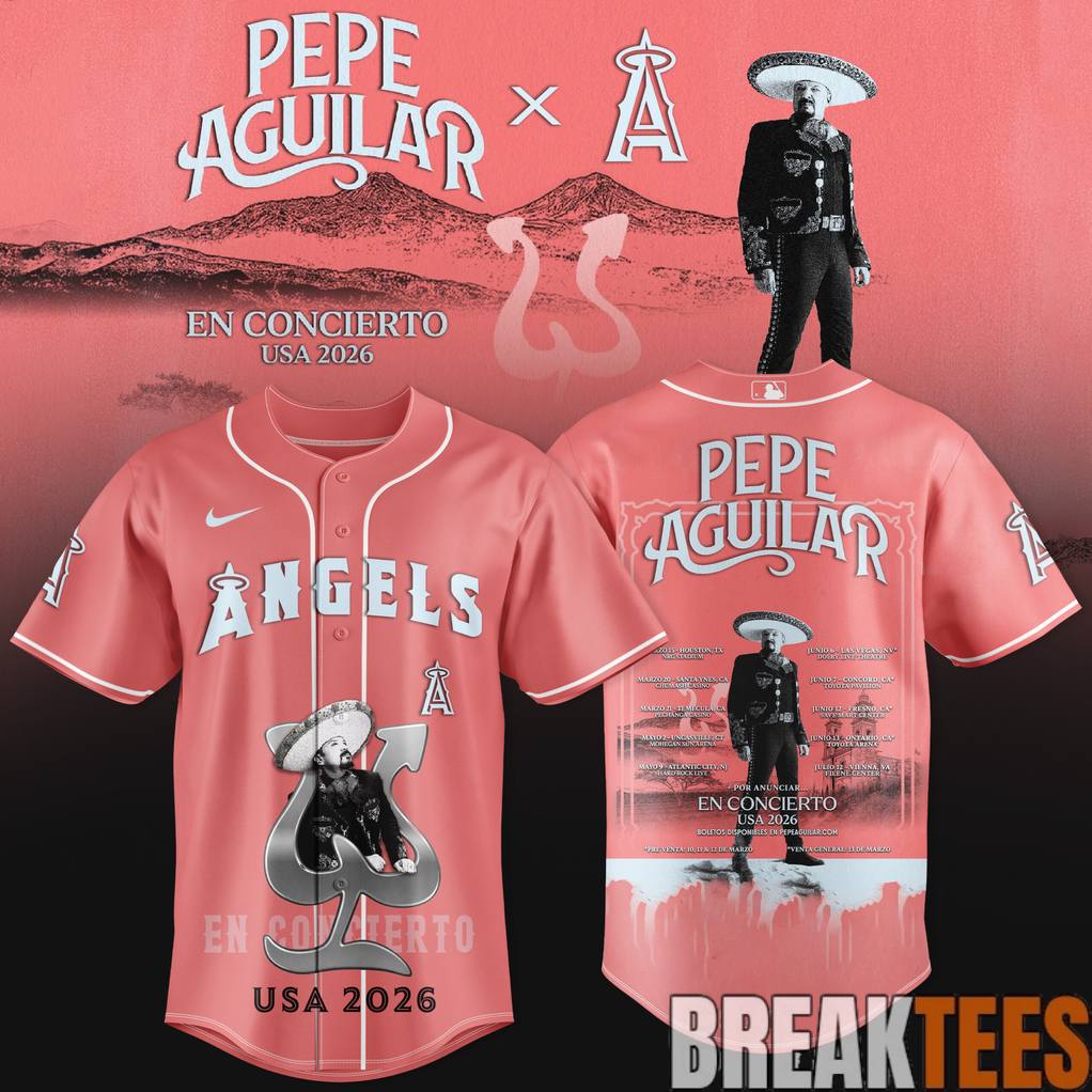 Los Angeles Angels x Pepe Aguilar En Concierto USA 2026 Baseball Jersey Unisex T-shirt, Sweatshirt, Hoodie, Long Sleeve Tee - T-Shirt, Sweatshirt, Hoodie