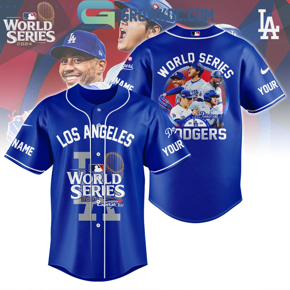 Los Angeles Dodgers 2024 World Series Champs Best Team Personalized Baseball Jersey baseball jersey product view 1