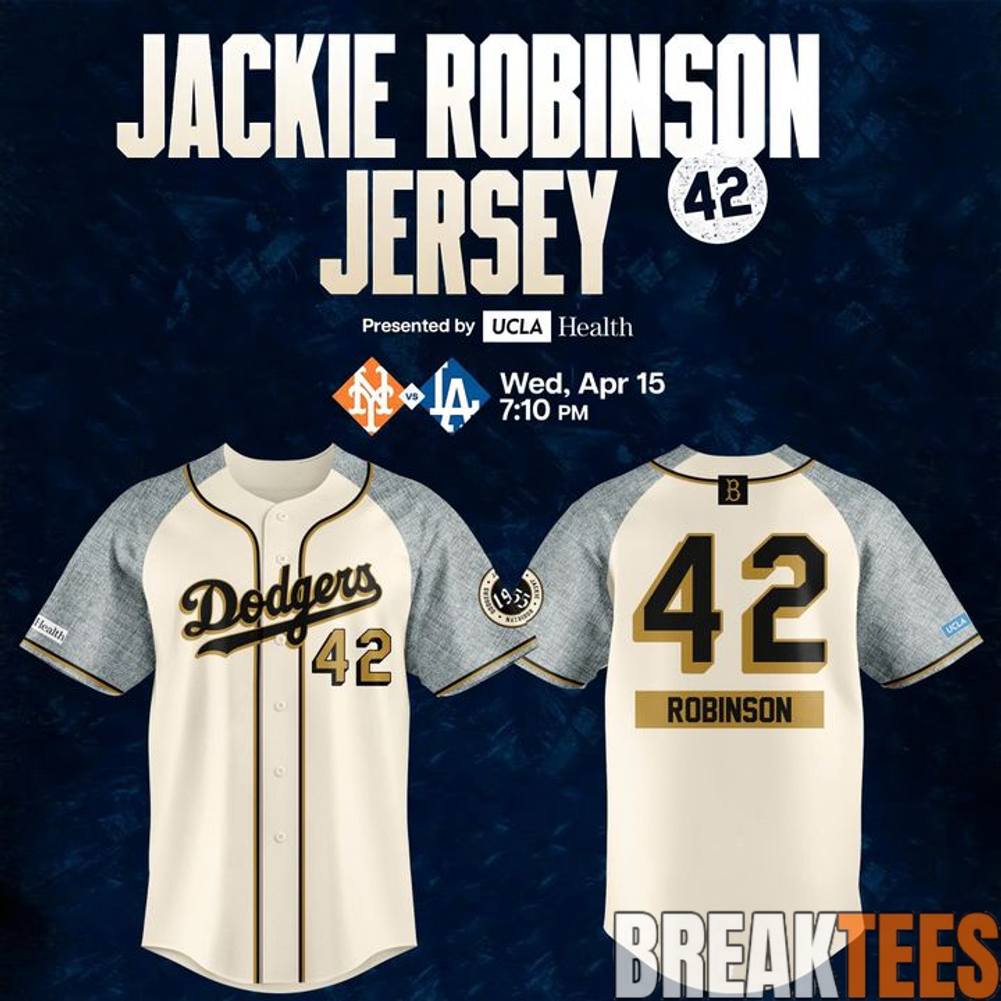 Los Angeles Dodgers 2026 Jackie Robinson Day Baseball Jersey baseball jersey product view 1