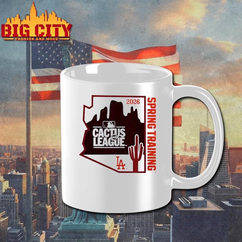 Los Angeles Dodgers 2026 Spring Training Cactus - Adult & Kids T-Shirts, Sweatshirts & Hoodies apparel design preview 3
