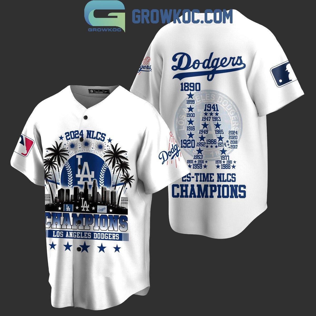 Los Angeles Dodgers 25th Time Of NLCS Champions 2024 Baseball Jersey baseball jersey product view 1