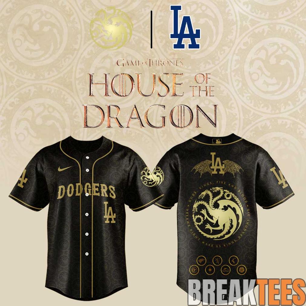 Los Angeles Dodgers House Of The Dragon 2026 Jersey Unisex T-shirt, Sweatshirt, Hoodie, Long Sleeve Tee - T-Shirt, Sweatshirt, Hoodie