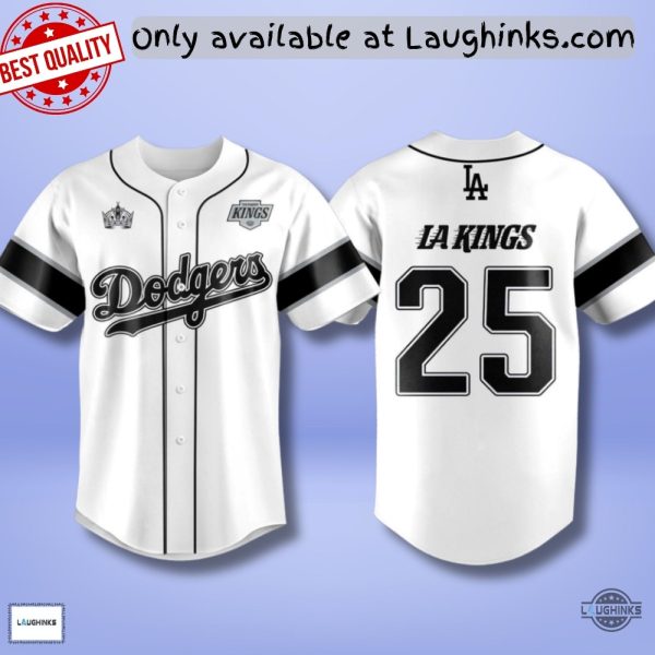 Los Angeles Dodgers La Kings 2025 Baseball Jersey Shirt baseball jersey product view 1