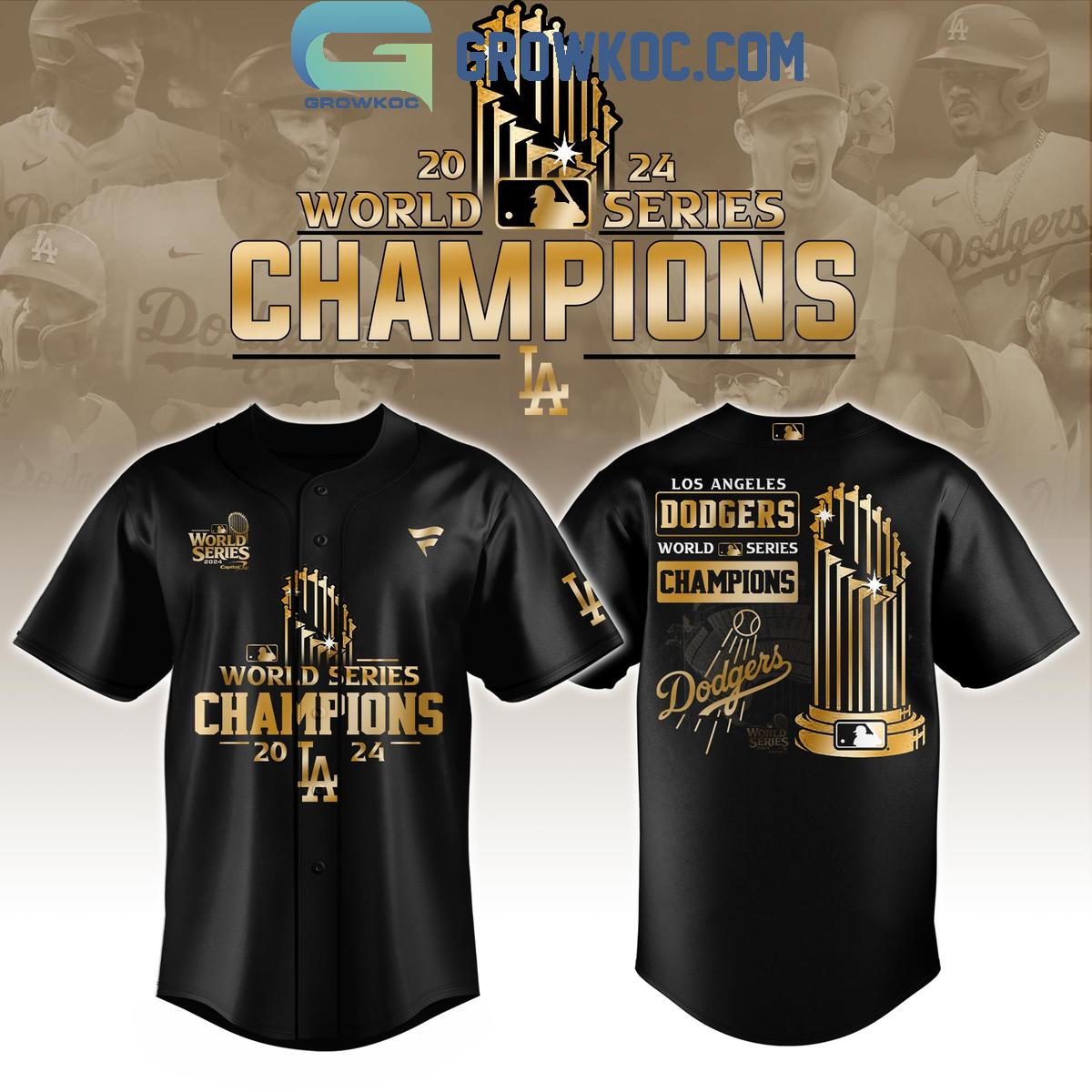 Los Angeles Dodgers MLB Champions Limited Edition World Series Baseball Jersey baseball jersey product view 1