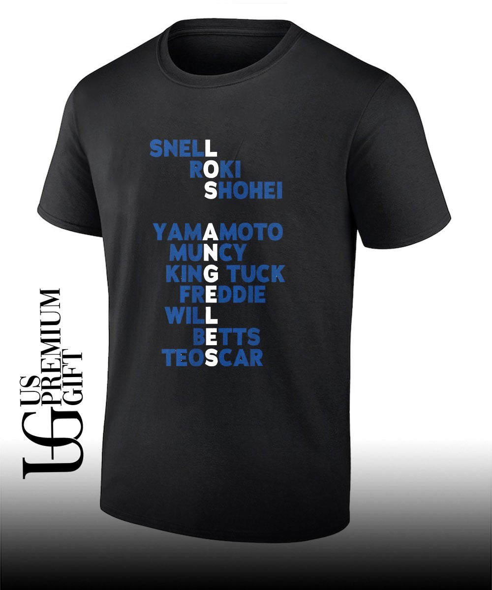 Los Angeles Dodgers baseball names player 2026 shirt Unisex T-shirt, Sweatshirt, Hoodie, Long Sleeve Tee - T-Shirt, Sweatshirt, Hoodie