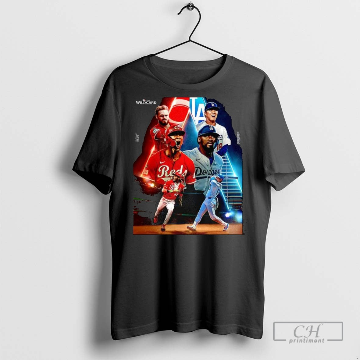 Los Angeles Dodgers Vs Cincinnati Reds Wild Card Mlb 2025 T Shirts Unisex T-shirt, Sweatshirt, Hoodie, Long Sleeve Tee - T-Shirt, Sweatshirt, Hoodie
