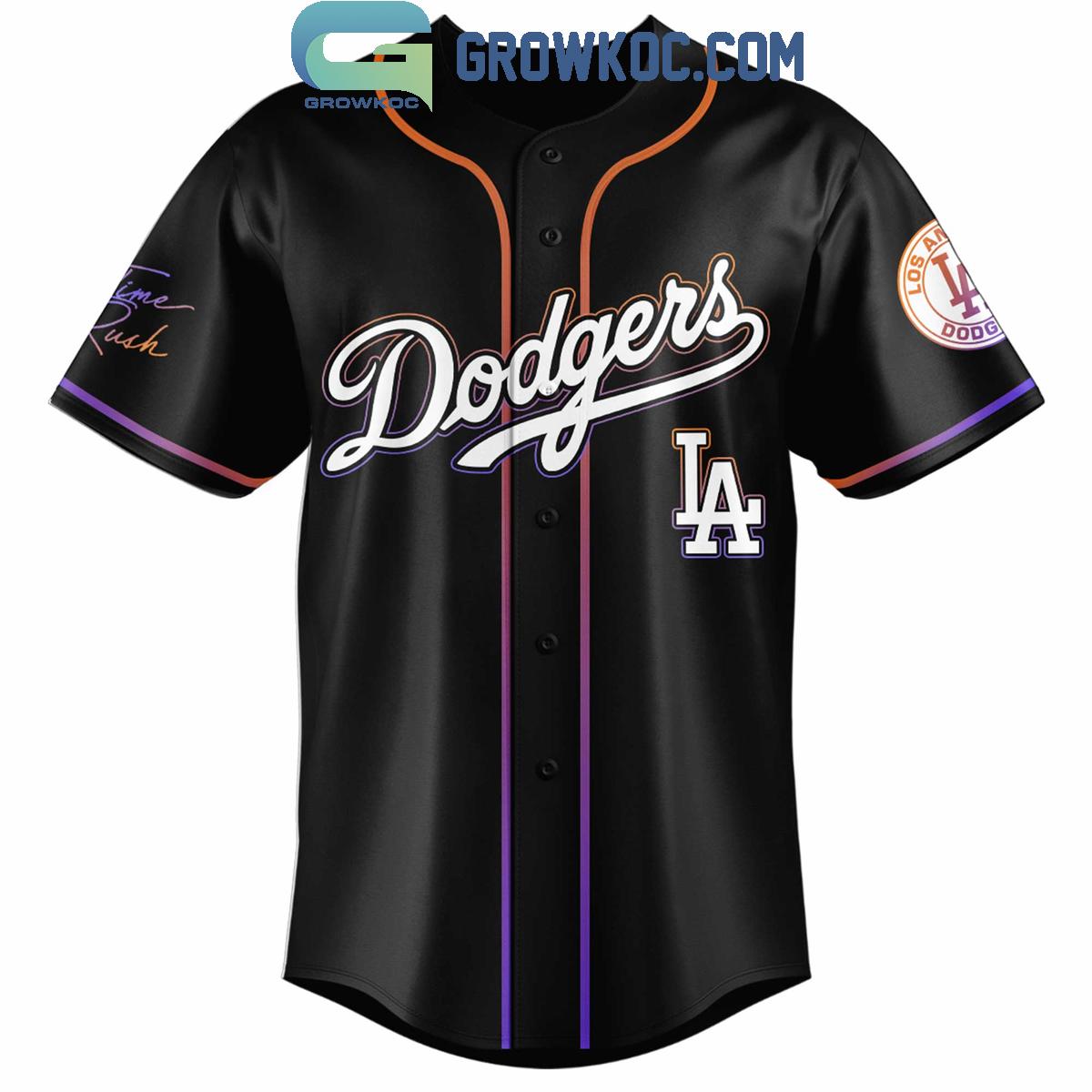 Los Angeles Dodgers x Big Time Rush Tour 2025 Baseball Jersey baseball jersey product view 2