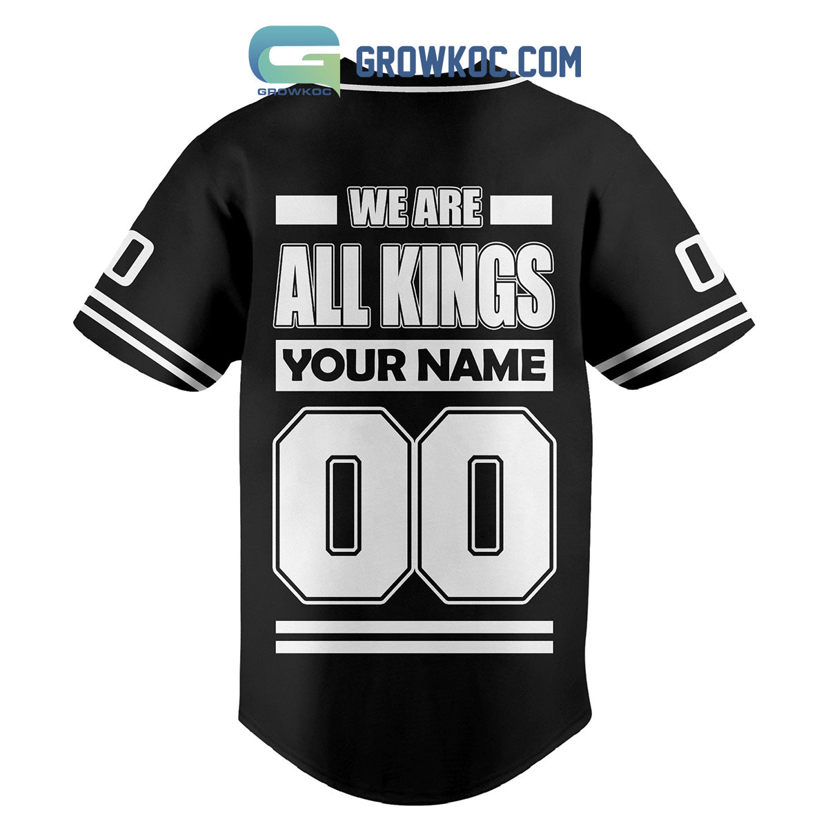 Los Angeles Kings LA Est 1967 Personalized Baseball Jersey baseball jersey product view 3