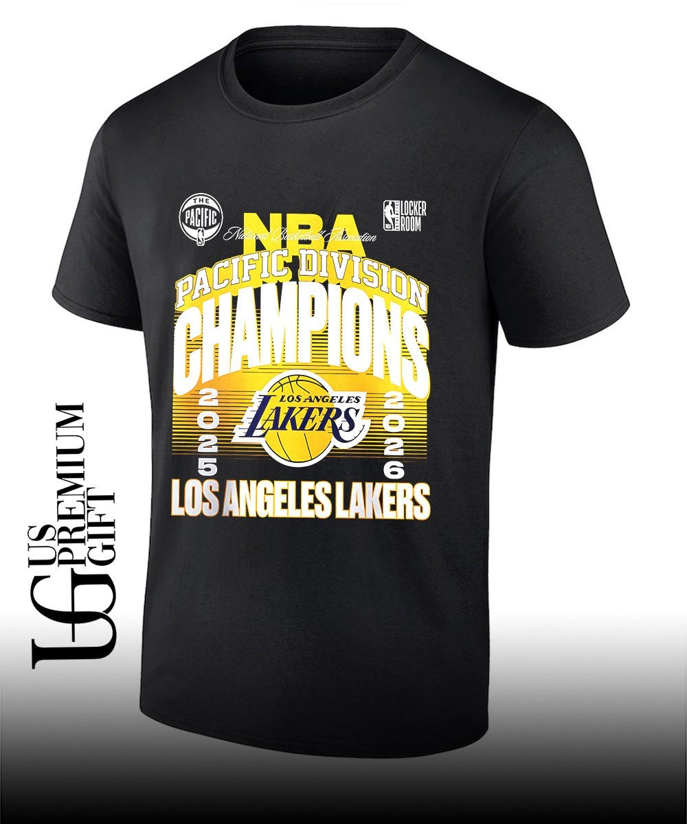 Los Angeles Lakers 2026 Pacific Division Champions Locker Room shirt Unisex T-shirt, Sweatshirt, Hoodie, Long Sleeve Tee - T-Shirt, Sweatshirt, Hoodie