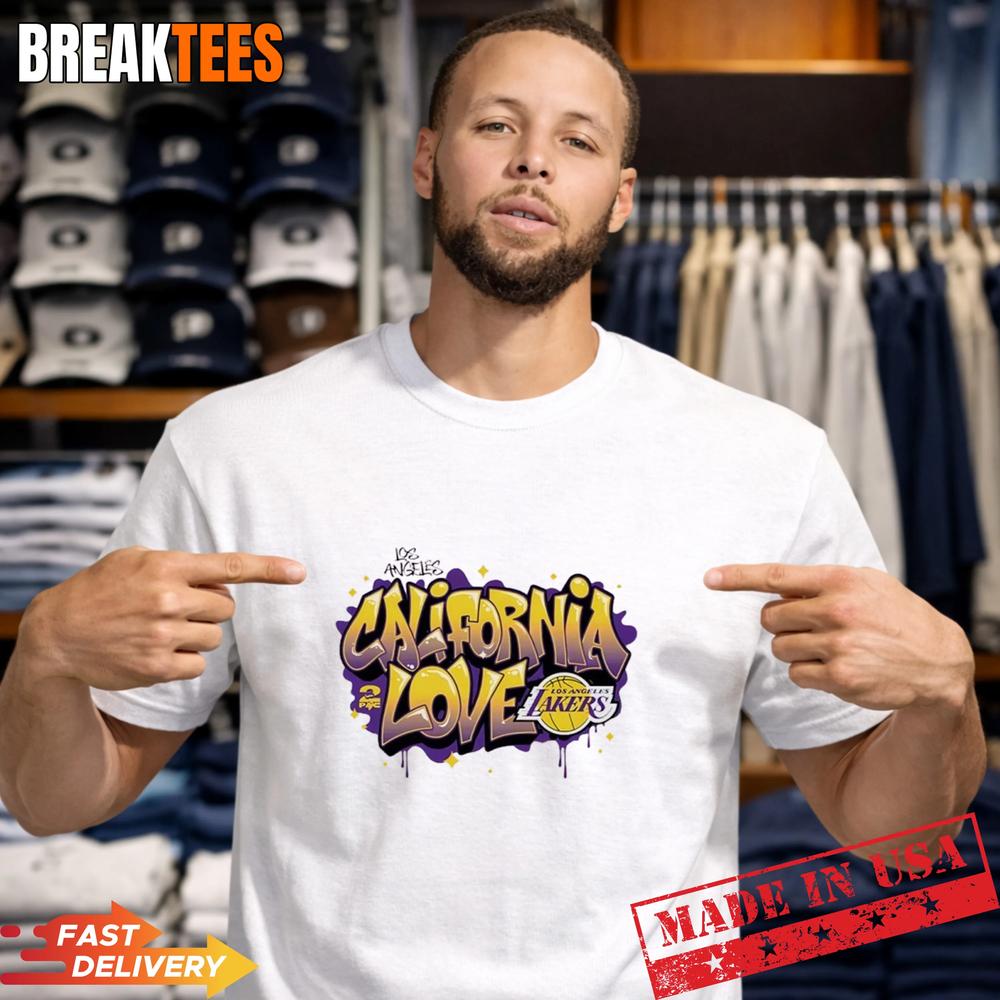 Los Angeles Lakers California Love Logo Shirt Unisex T-shirt, Sweatshirt, Hoodie, Long Sleeve Tee - T-Shirt, Sweatshirt, Hoodie
