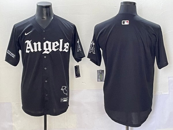 Los Angeles Angels Angels 5 Collaboration Style 1 Baseball Jersey baseball jersey product view 1