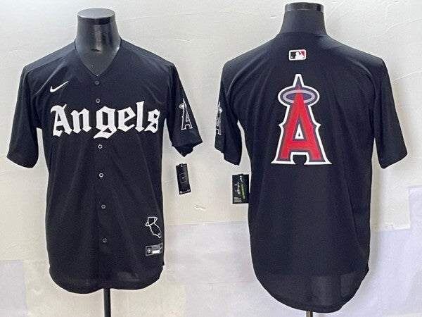 Los Angeles Angels Angels 5 Collaboration Style 3 Baseball Jersey baseball jersey product view 1