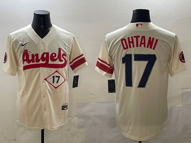 Los Angeles Angels #17 Shohei Ohtani Angels City Adult Baseball Jersey baseball jersey product view 1
