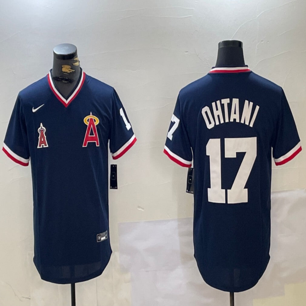 Los Angeles Angels #17 Shohei Ohtani Angels Retro Adult Style 4 Baseball Jersey baseball jersey product view 1
