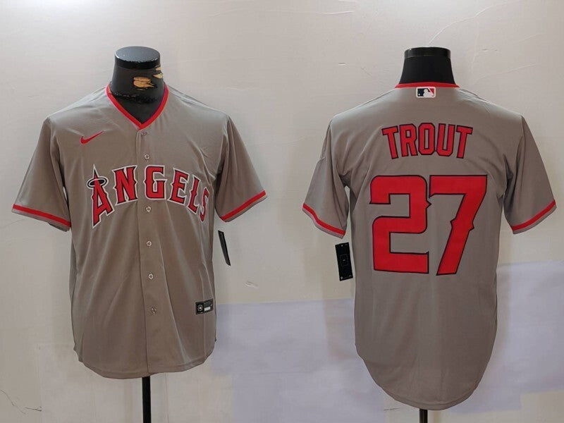 Los Angeles Angels #27 Mike Trout Fan Edition Style 1 Baseball Jersey baseball jersey product view 1
