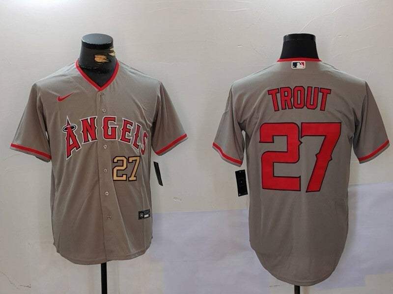 Los Angeles Angels #27 Mike Trout Fan Edition Style 2 Baseball Jersey baseball jersey product view 1