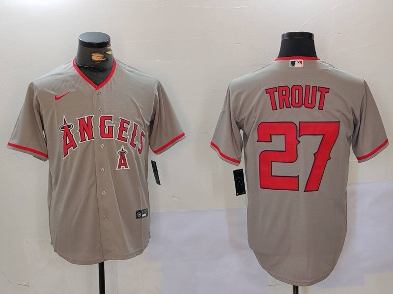 Los Angeles Angels #27 Mike Trout Fan Edition Style 3 Baseball Jersey baseball jersey product view 1