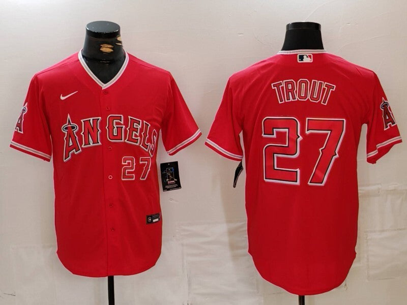 Los Angeles Angels #27 Mike Trout Fan Edition Style 4 Baseball Jersey baseball jersey product view 1
